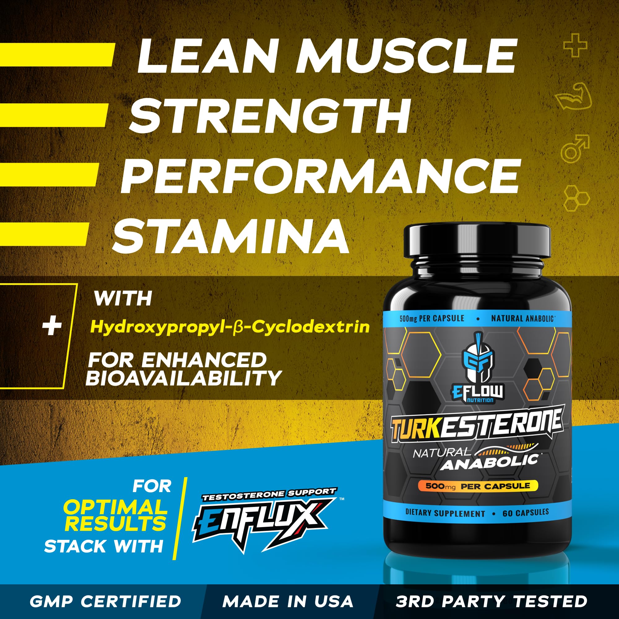 eFlow Nutrition Turkesterone (500 mg) Ajuga Turkestania Extract Complexed eFlow Nutrition buy supplements canada