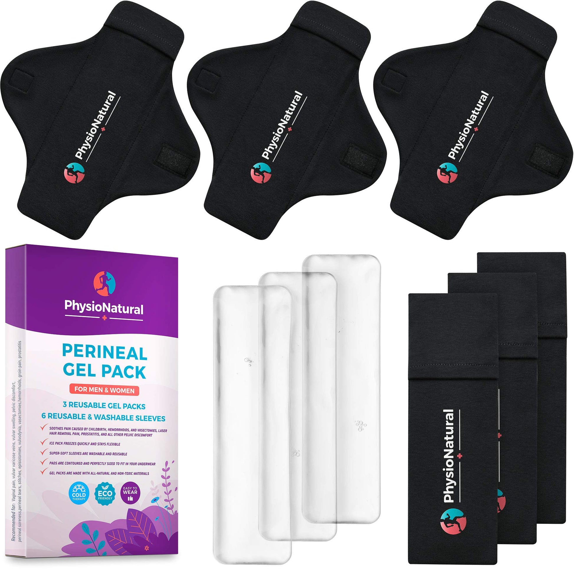 Reusable Perineal Ice Packs with Washable Sleeves – for Hemorrhoids, Postpartum Vaginal Pain PhysioNatural buy supplements canada