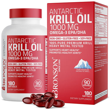 Bronson Antarctic Krill Oil 1000 mg with Omega-3s EPA, DHA, Astaxanthin and Phospholipid Bronson buy supplements canada