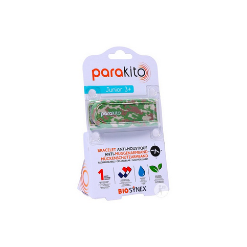 Parakito rechargeable mosquito repellent kid bracelet with "camouflage" patterns PARAKITO buy supplements canada