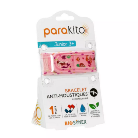 Parakito rechargeable mosquito repellent kid bracelet with "mermaid" patterns PARAKITO buy supplements canada