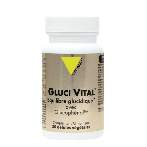 Gluci Vital équilibre glucidique avec Glucophénol 30 gélules VIT'ALL+ VIT'ALL+ buy supplements canada