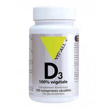 Vitamine D3 végétale 20 microg 100 comprimés VIT'ALL+ VIT'ALL+ buy supplements canada