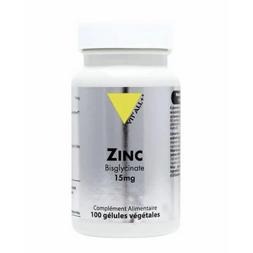 Zinc Bisglycinate 15 mg 100 gélules VIT'ALL+ VIT'ALL+ buy supplements canada