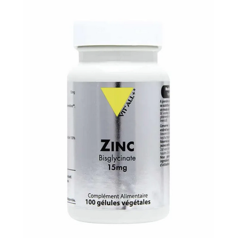 Zinc Bisglycinate 15 mg 100 gélules VIT'ALL+ VIT'ALL+ buy supplements canada