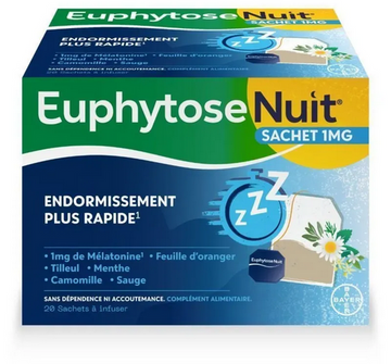 Euphytose Nuit Infusion: Sleep Aid with Melatonin & Herbs 20 Sachets TrustMedUSA buy supplements canada