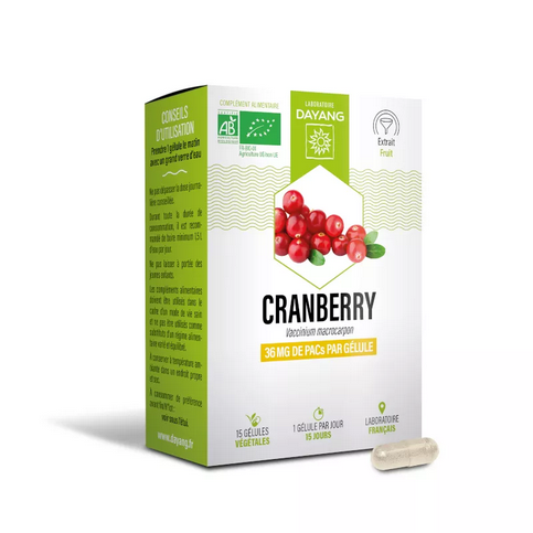 Organic Cranberry 15 capsules - DAYANG DAYANG buy supplements canada