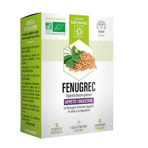 Organic Fenugreek 15 capsules - DAYANG DAYANG buy supplements canada