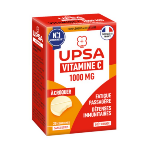 Vitamin C 1000mg - 20 chewable tablets - UPSA UPSA buy supplements canada