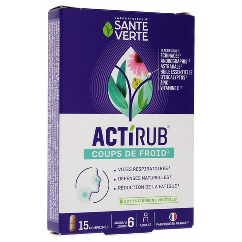 ACTIRUB nose and throat - 15 tablets SANTE VERTE SANTE VERTE buy supplements canada