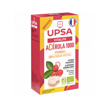Acerola 1000 organic chewable tablets - UPSA UPSA buy supplements canada