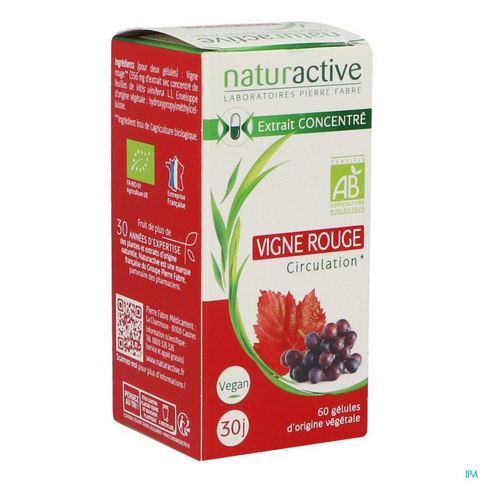 Organic red vine - 60 capsules - NATURACTIVE NATURACTIVE buy supplements canada