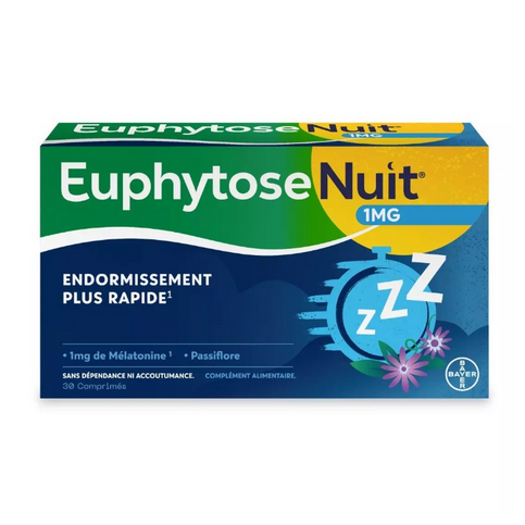 Euphytose nuit 1 mg melatonin - 30 tablets TrustMedUSA buy supplements canada