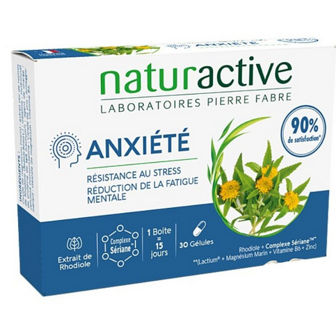 Anxiety: resistance to stress and mental fatigue 30 capsules NATURACTIVE NATURACTIVE buy supplements canada