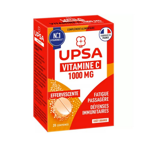 Vitamin C 1000mg - 20 effervescent tablets - UPSA UPSA buy supplements canada