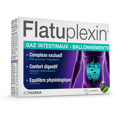 Flatuplexin intestinal gas and bloating 16 sachets 3C PHARMA 3C PHARMA buy supplements canada