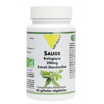 Sauge BIO Extrait standardisé 60 gélules VIT'ALL+ VIT'ALL+ buy supplements canada