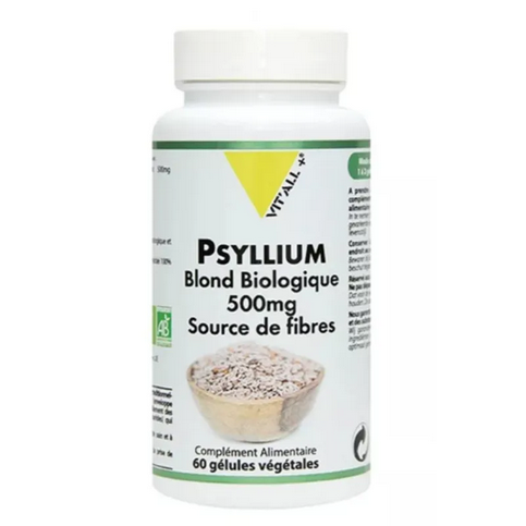 Psyllium blond BIO 500 mg 100 gélules VIT'ALL+ VIT'ALL+ buy supplements canada