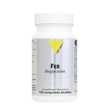 Fer Bisglycinate 27 mg 100 comprimés VIT'ALL+ VIT'ALL+ buy supplements canada