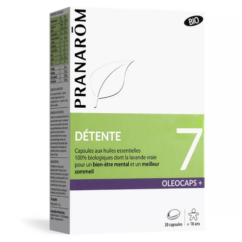 Oleocaps + 7 BIO Détente 30 capsules PRANAROM PRANARÔM buy supplements canada