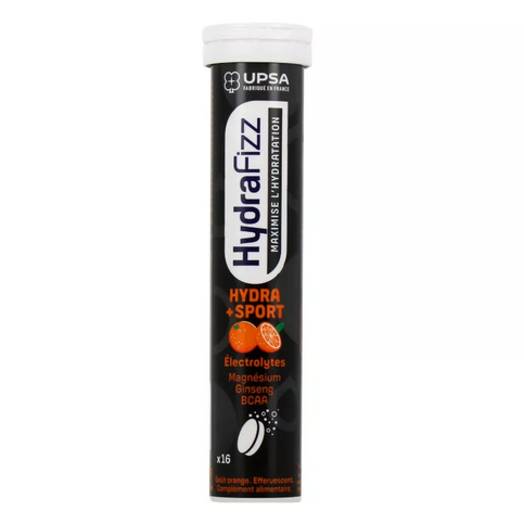 HydraFizz: HYDRA + SPORT orange flavor - 16 effervescent tablets UPSA buy supplements canada