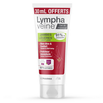 Lymphaveine massage gel for light legs 3C PHARMA +30ml free 3C PHARMA buy supplements canada