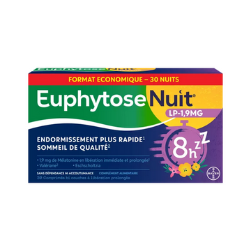 Euphytose Nuit LP 1,9 mg melatonin - 30 tablets