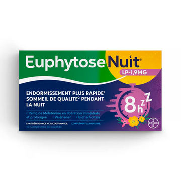 Euphytose Nuit LP 1,9 mg melatonin - 15 tablets TrustMedUSA buy supplements canada