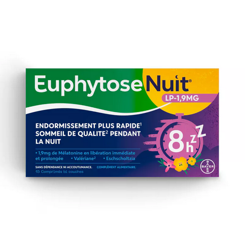 Euphytose Nuit LP 1,9 mg melatonin - 15 tablets TrustMedUSA buy supplements canada