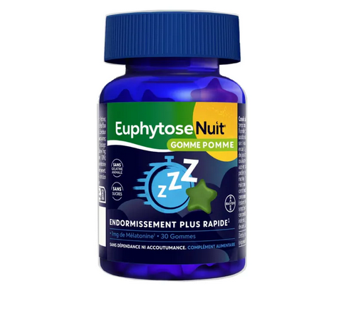 EuphytoseNuit : Natural Sleep Aid with Melatonin 30 Apple Gummies EuphytoseNuit buy supplements canada