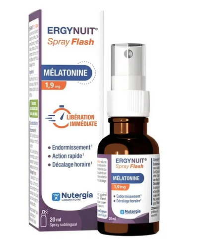 NUTERGIA - ERGYNUIT Spray Flash: Fast-Acting Melatonin Sleep Aid Spray 20ml Nutergia buy supplements canada