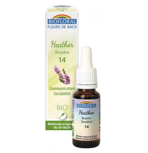 Fleur de Bach BIO Heather (Bruyère) Flacon 20 ml BIOFLORAL