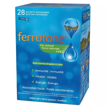 Ferrotone Natural Iron + Vitamin C Sachets