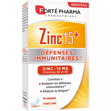 Forte Pharma Zinc 15+ Box of 60 Tablets