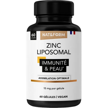 Nat & Form Zinc Liposomal 60 capsules