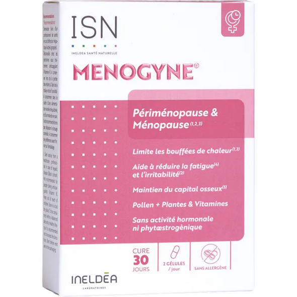 Menogyne Perimenopause & Menopause Ineldéa 60 capsules