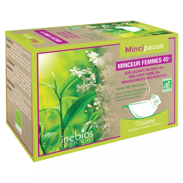 Inebios Mincipause Minceur Femme 45+ Organic Herbal Tea 20 teabags