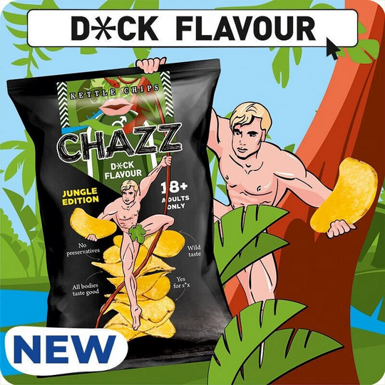 CHAZZ D!CK Flavor Potato Chips 18+ ADULTS ONLY !!! Great for parties!!!