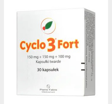 CYCLO 3 FORT, 150 MG+150 MG+100 MG, 30 CAPS - VARICOSE / HEMORRHOIDS / LIMB HEAVINESS