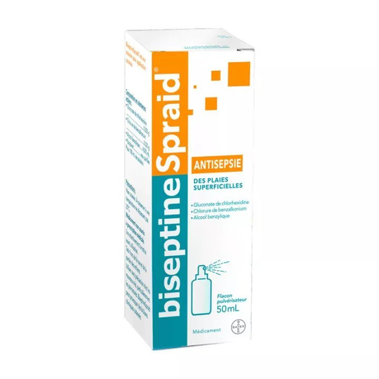 Biseptinespraid solution for skin application 50ml