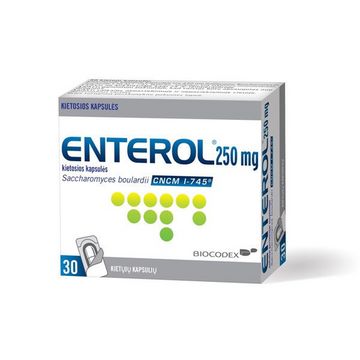 ENTEROL 250 mg hard capsules x30 - treatment of acute diarrhea.