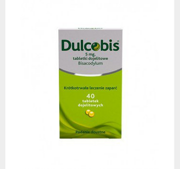 DULCOBIS 5 mg, 40 gastro-resistant tablets. Constipation Relief. Fast action