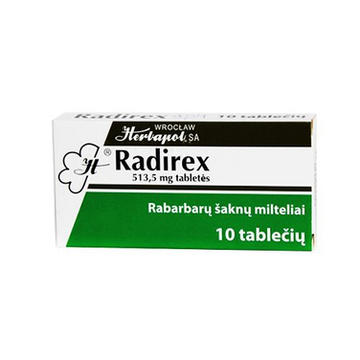 2 x 10 Radirex 513.5 mg Tablets For Intestinal Obstruction Stenosis