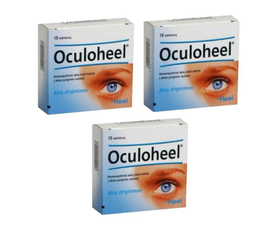 3x 15 vials Heel Oculoheel Homeopathic Eye Drop Vials - 0.45Ml