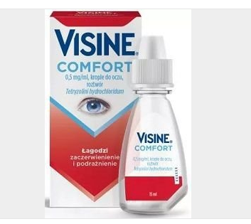 Visine Comfort EYE DROPS Red Eyes Redness Irritation Relief Solution 15ml 0.5oz