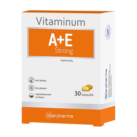 Vitamin A + Vitamin E Starpharma strong lactose-free, glucogen-free, 30 capsules