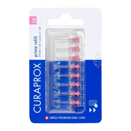 Curaprox Cps 08 prime interdental brush refill, 8 pieces