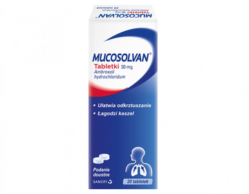 2x20 Tabs Mucosolvan 30mg Dry Couch / Improves Respiratory Function