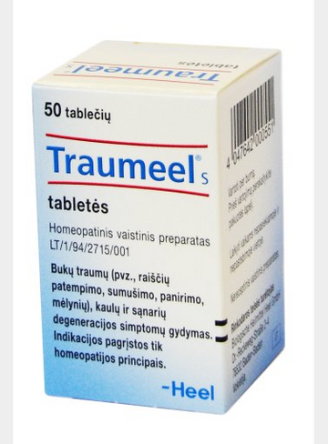 Traumeel S for injuries, 50 tabs