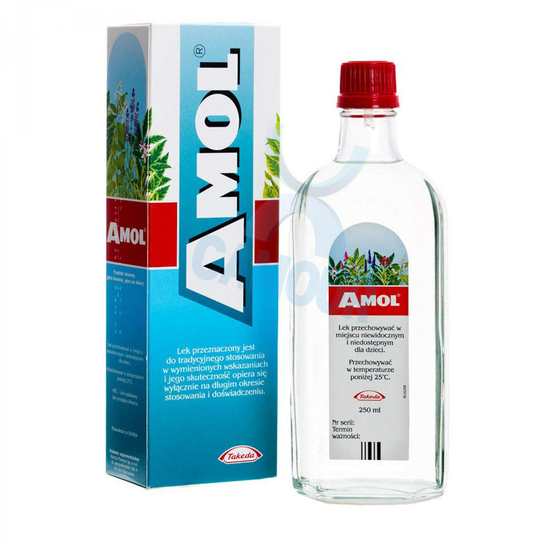 Amol Herbal Based Tonic Internal & External Oral Fluid Skin Care Liquid 250ml